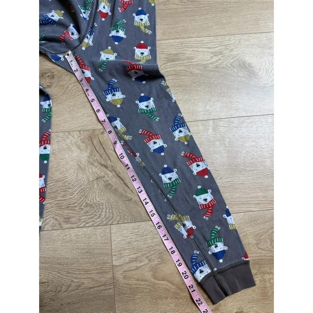 Kids unisex Girls Boys Hanna Andersson Polar Bear long john pajamas set size 8